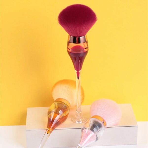 Wine Glass shaped Makeup Brush Powder Applicator - Image 4