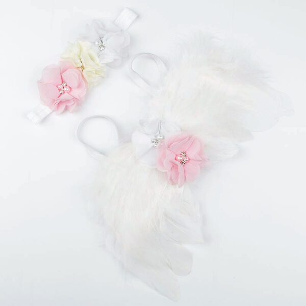 Newborn Photography Accessories Angel Wing Baby Photo Props Handmade Costumes For Infants Fotografia Crochet Costumes For Baby - Image 3