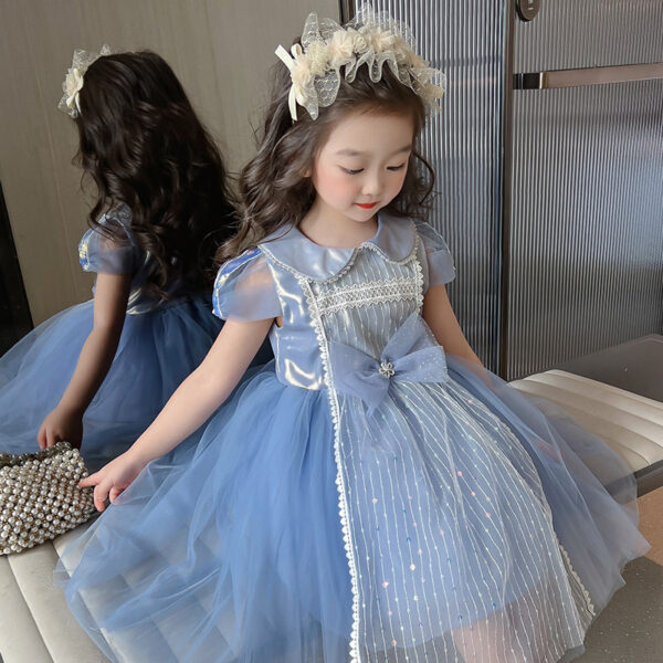 Children's Princess Cotton Dress Dress Doll Collar Embroidered Mesh - Image 8