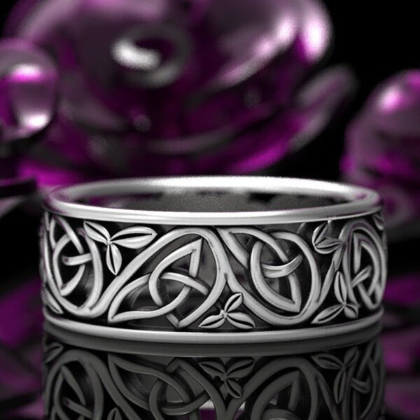 Viking Wolf Celtic Werewolf Men's Ring - Image 2