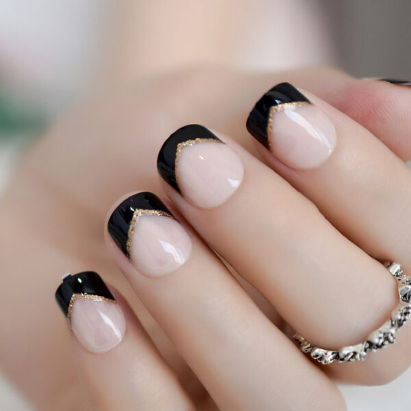 Metal false nails for women short nails for - Image 4