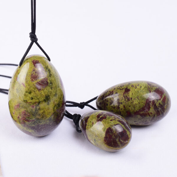 Dragon Blood Stone Yin Egg Protection Jade Egg Ornaments - Image 2