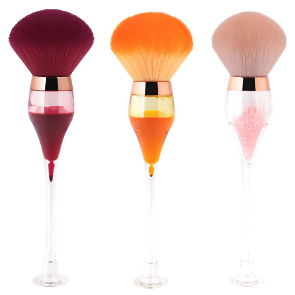 Wine Glass shaped Makeup Brush Powder Applicator - Image 3