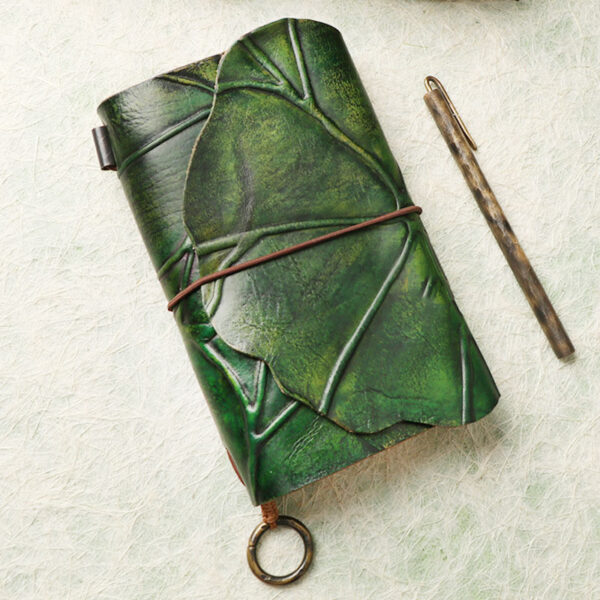 Leather Notebook Handmade Retro Magic Book European Art - Image 5