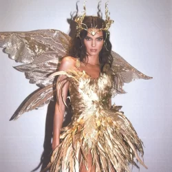 Kendall Jenner Thalia Gold Forest Fairy Wings